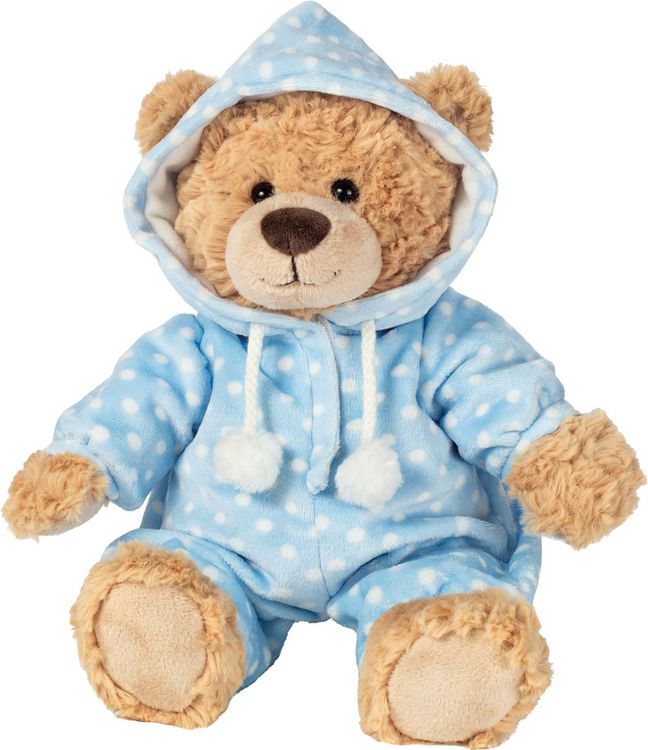 Produktbild: Teddy Hermann 91387 - Schlafanzugb&auml;r, B&auml;r im blauen Schlafanzug, 30 cm