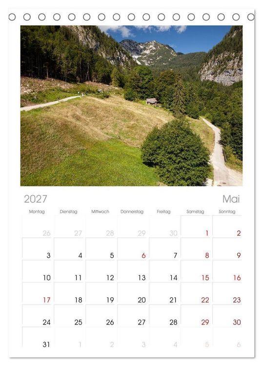 Produktbild: Tischplaner 2027 - Hallstatt und der Hallst&auml;tter See (A5 Tischkalender zum Aufstellen) CALVENDO