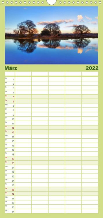 Produktbild: New Forest - England - Familienplaner hoch (Wandkalender 2022 , 21 cm x 45 cm, hoch)