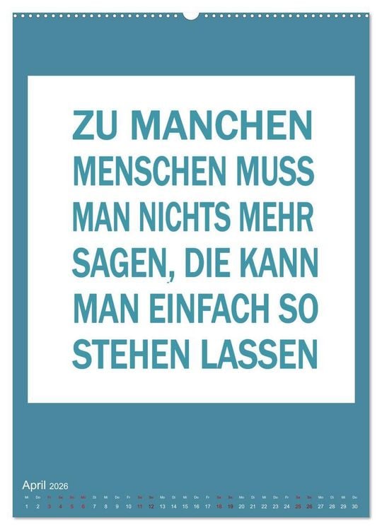 Produktbild: Memo an mich (Wandkalender 2026 DIN A2 hoch), CALVENDO Monatskalender