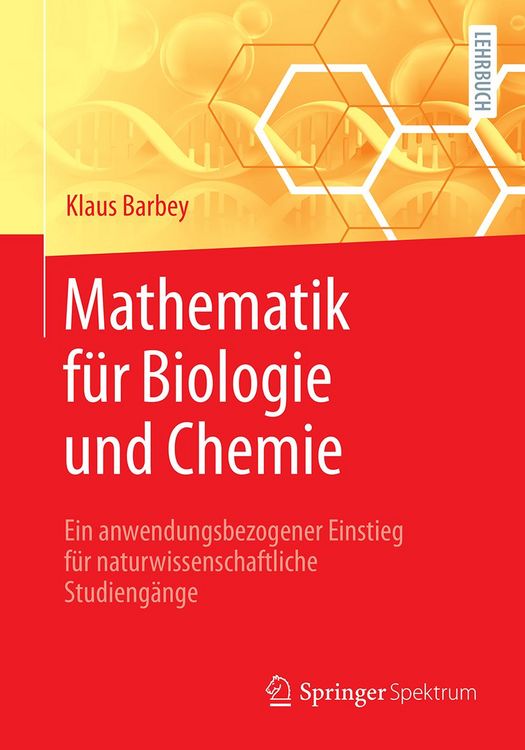 Produktbild: Mathematik f&uuml;r Biologie und Chemie