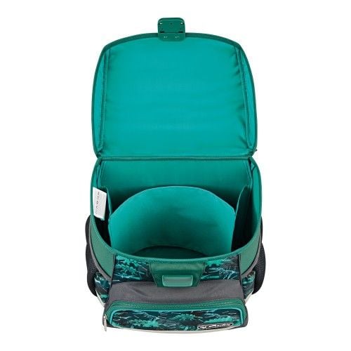 Produktbild: Herlitz Schulranzen Loop Plus Green Rex 16 Liter bef&uuml;llt