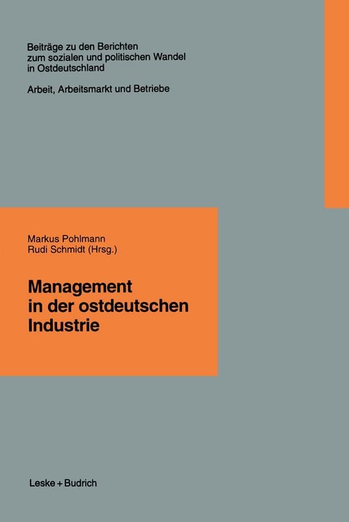 Produktbild: Management in der ostdeutschen Industrie