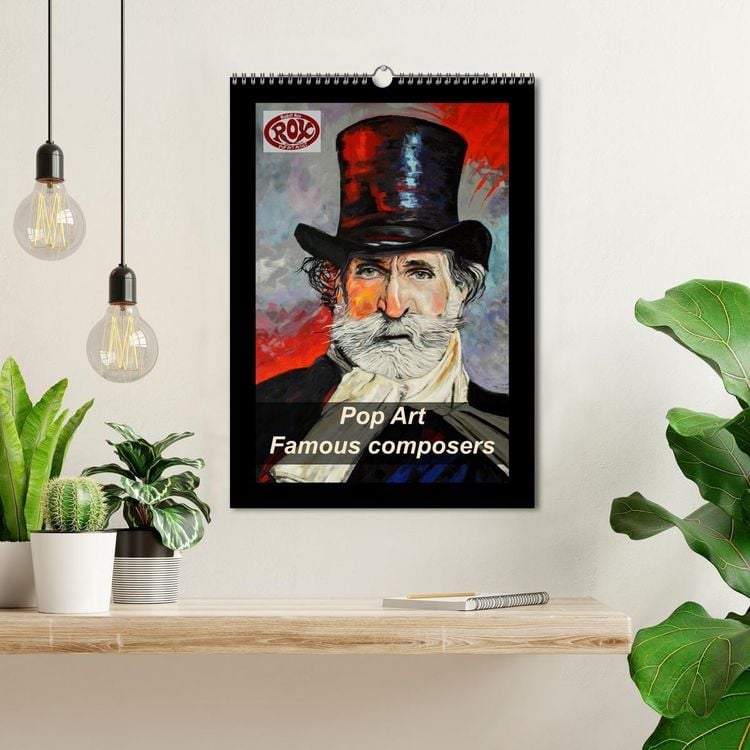 Produktbild: Pop Art Famous composers (Wall Calendar 2027 DIN A3 portrait), CALVENDO 12 Month Wall Calendar
