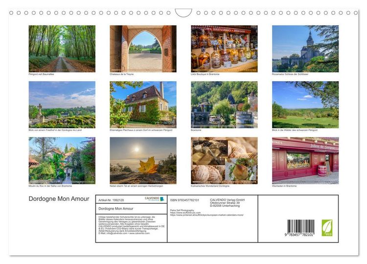 Produktbild: Dordogne Mon Amour (Wandkalender 2026 DIN A3 quer), CALVENDO Monatskalender