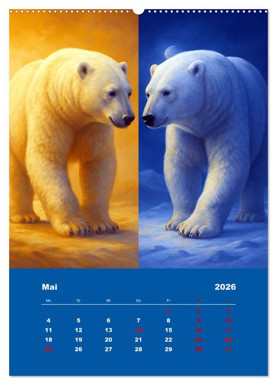 Produktbild: Spiegelwildnis (Wandkalender 2026 DIN A2 hoch), CALVENDO Monatskalender
