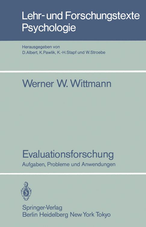 Produktbild: Evaluationsforschung