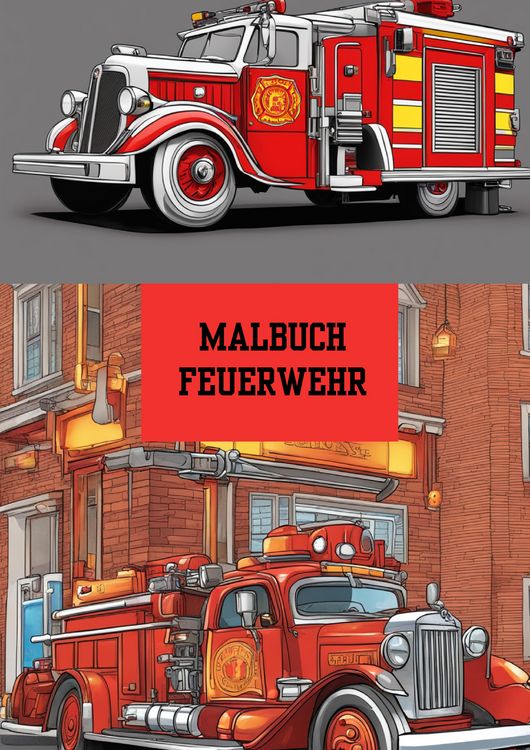 Produktbild: Bilderbuch / Malbuch Feuerwehr