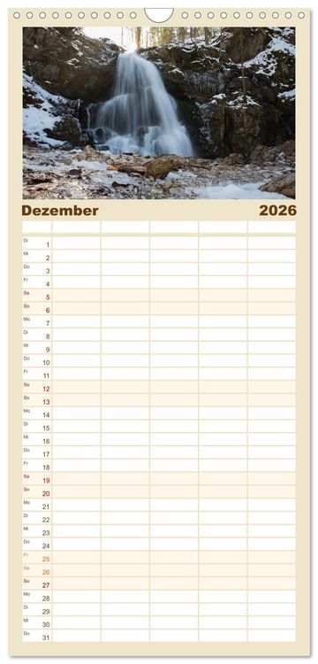 Produktbild: Familienplaner 2026 - Schliersee-Idylle mit 5 Spalten (Wandkalender, 21 x 45 cm) CALVENDO