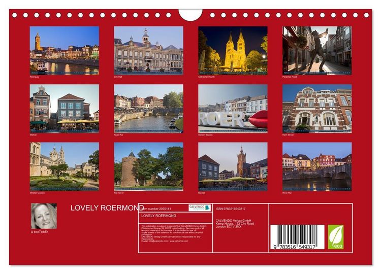 Produktbild: LOVELY ROERMOND (Wall Calendar 2026 DIN A4 landscape), CALVENDO 12 Month Wall Calendar
