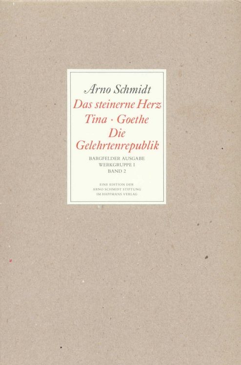 Produktbild: Bargfelder Ausgabe. Werkgruppe I. Romane, Erz&auml;hlungen, Gedichte, Juvenilia