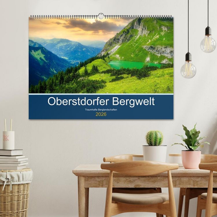 Produktbild: Oberstdorfer Bergwelt (Wandkalender 2026 DIN A2 quer), CALVENDO Monatskalender