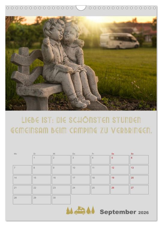 Produktbild: Caravaning - Camping auf vier R&auml;dern (Wandkalender 2026 DIN A3 hoch), CALVENDO Monatskalender
