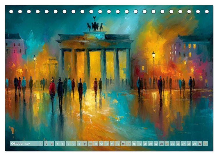 Produktbild: Visionen aus Linie und Raum (Tischkalender 2027 DIN A5 quer), CALVENDO Monatskalender