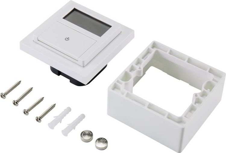 Produktbild: Sygonix SY-4504968 Unterputz-Timer digital Wochenprogramm 1800W Countdown-Funktion, inkl. Aufputzrahmen, START/STOPP-Funktion