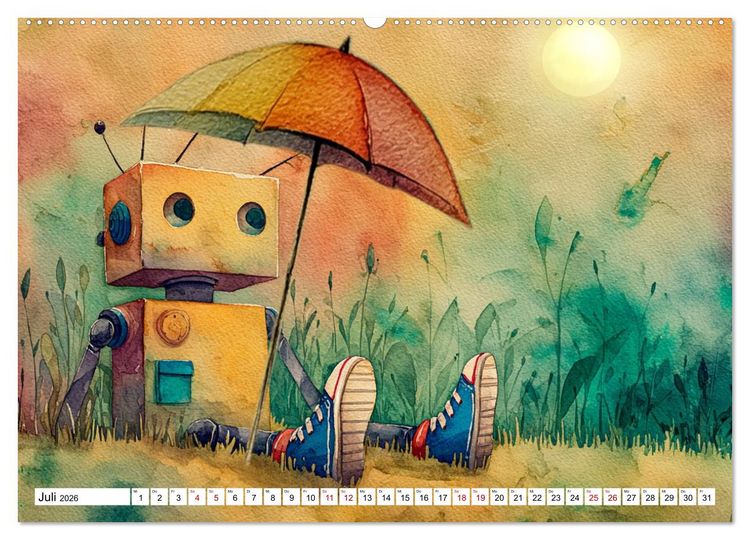 Produktbild: Leevi - Ein Freund zum Tr&auml;umen und Staunen (Wandkalender 2026 DIN A2 quer), CALVENDO Monatskalender