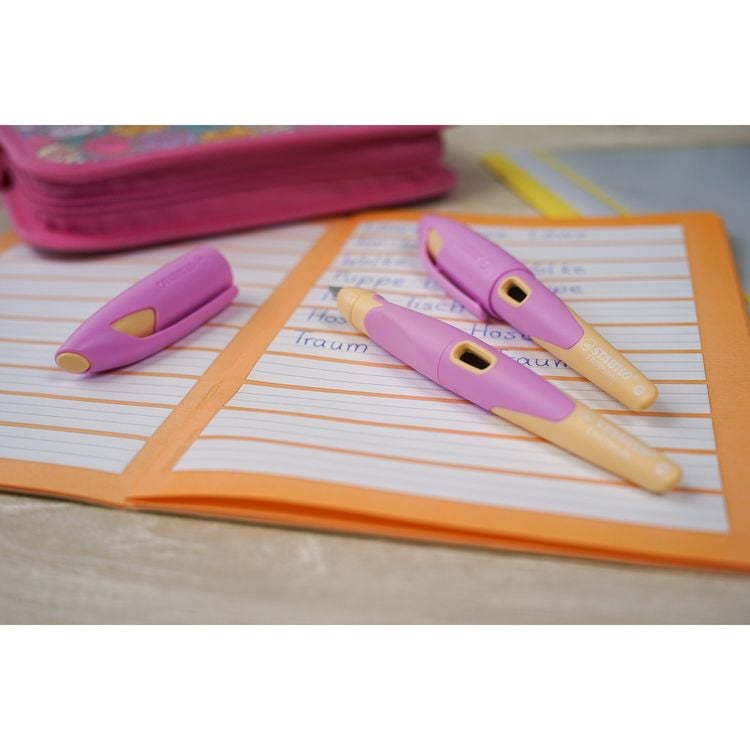 Produktbild: STABILO Schulf&uuml;ller EASYbirdy RH A pink apricot