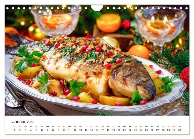 Produktbild: Fisch. Frisch. Famos. (Wandkalender 2027 DIN A4 quer), CALVENDO Monatskalender