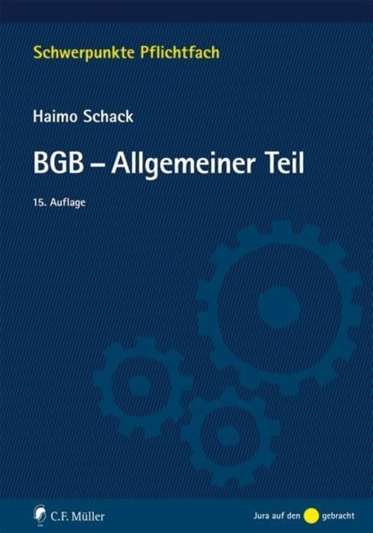 Bild vom Artikel BGB-Allgemeiner Teil vom Autor Haimo Schack
