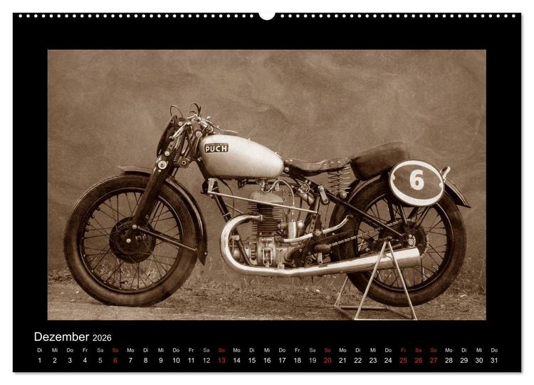 Produktbild: Motorrad Oldtimer aus &Ouml;sterreich (hochwertiger Premium Wandkalender 2026 DIN A2 quer), Kunstdruck in Hochglanz