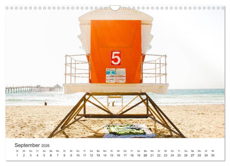 Produktbild: Am Strand von Malibu (Wandkalender 2026 DIN A3 quer), CALVENDO Monatskalender