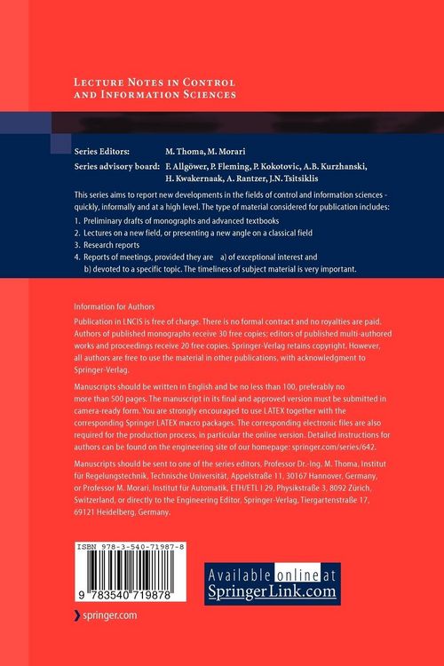 Produktbild: Biology and Control Theory: Current Challenges