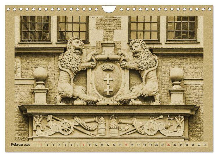 Produktbild: Danzig &ndash; Ein Kalender im Zeitungsstil (Wandkalender 2026 DIN A4 quer), CALVENDO Monatskalender