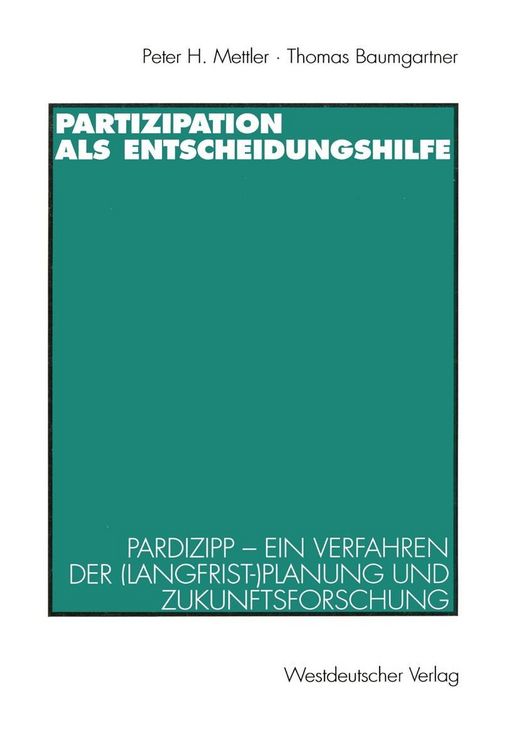 Produktbild: Partizipation als Entscheidungshilfe