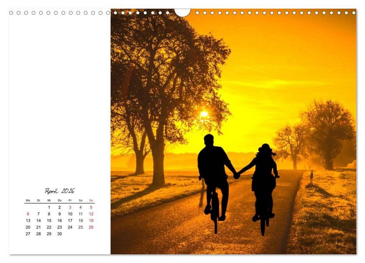 Produktbild: Fahrradtour. Radle dich frei und gesund! (Wandkalender 2026 DIN A3 quer), CALVENDO Monatskalender