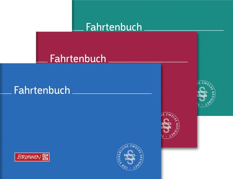 Produktbild: Brunnen Fahrtenbuch A6 40Bl