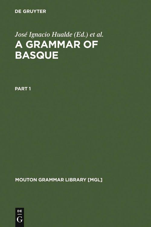 Produktbild: A Grammar of Basque