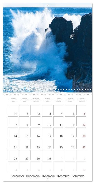 Produktbild: L'ile de la R&eacute;union, un volcan au milieu de l'oc&eacute;an Indien (Calendrier mural carr&eacute; 2026 30x30 cm) Calendrier double avec une page pour vos prises de notes