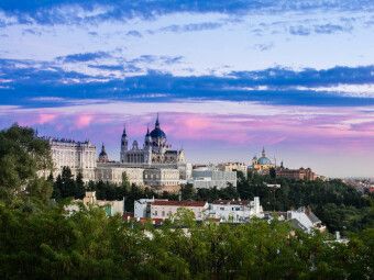 Produktbild: CALVENDO Puzzle Sonnenuntergang in Madrid | 1000 Teile Lege-Gr&ouml;&szlig;e 64x48cm Foto-Puzzle f&uuml;r gl&uuml;ckliche Stunden