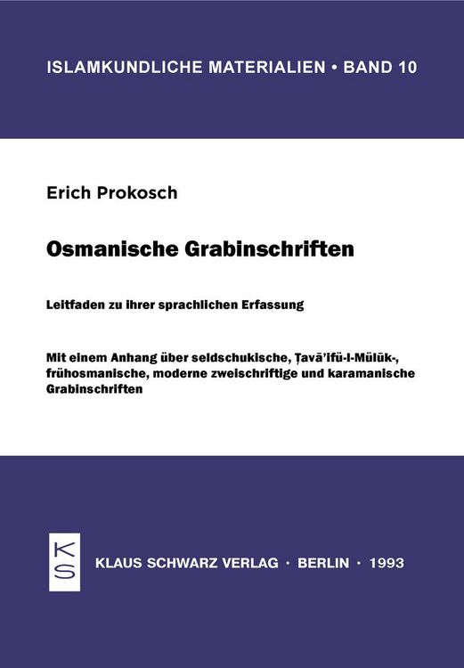 Produktbild: Osmanische Grabinschriften