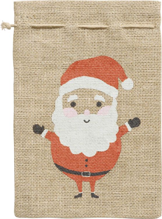 Produktbild: Folia Jutesack 17x25cm natur mit aufgedrucktem Bild