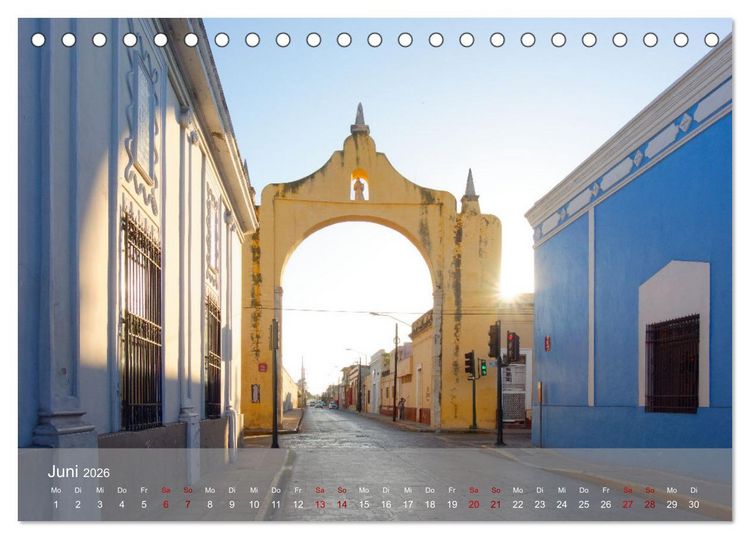 Produktbild: Bekanntes und Unbekanntes MEXIKO (Tischkalender 2026 DIN A5 quer), CALVENDO Monatskalender