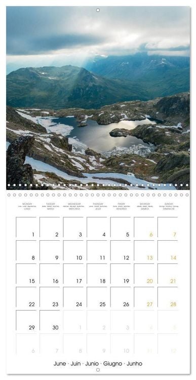 Produktbild: Paysages du Mont-Blanc (Calendrier mural carr&eacute; 2026 30x30 cm) Calendrier double avec une page pour vos prises de notes