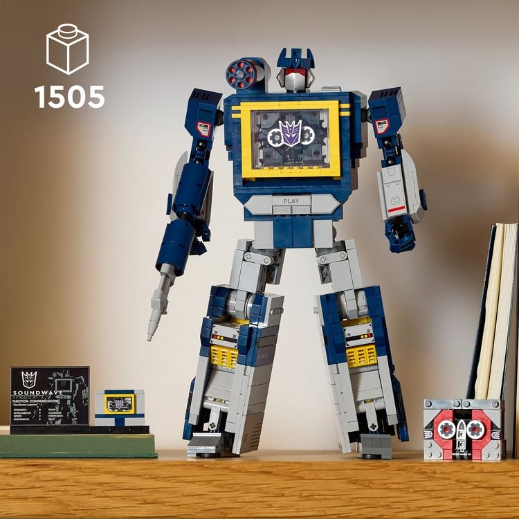 Produktbild: LEGO Icons 10358 Transformers: Soundwave, Modellbau f&uuml;r Erwachsene