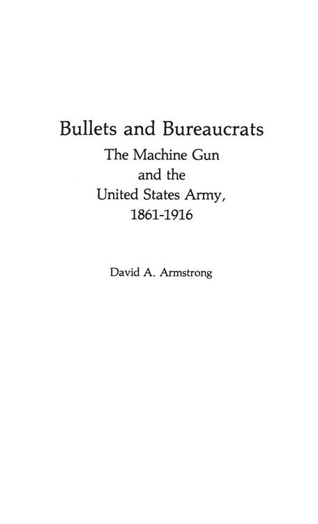 Produktbild: Bullets and Bureaucrats