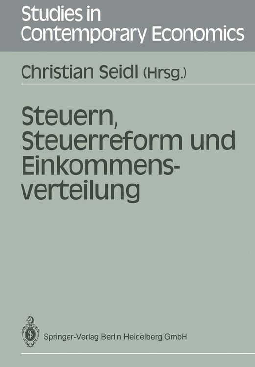 Produktbild: Steuern, Steuerreform und Einkommensverteilung