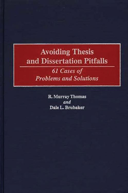 Produktbild: Avoiding Thesis and Dissertation Pitfalls
