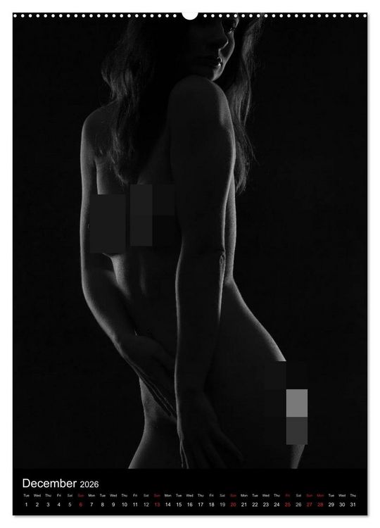 Produktbild: Erotic Silhouettes / UK-Version (High Quality Premium Wall Calendar 2026 DIN A2 portrait),CALVENDO 12 Month Wall Calendar