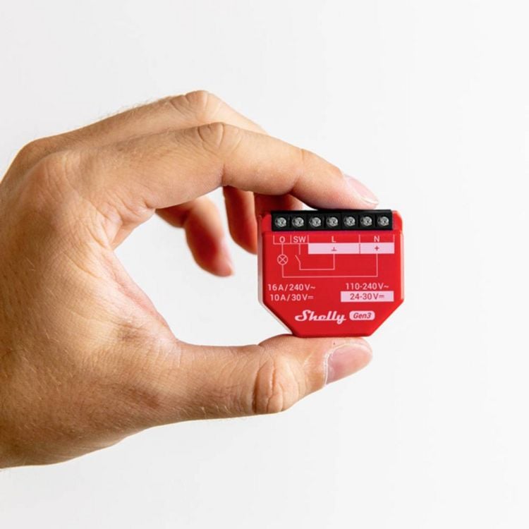 Produktbild: Shelly 1PM Gen3 Schalt-Messaktor Bluetooth, Wi-Fi