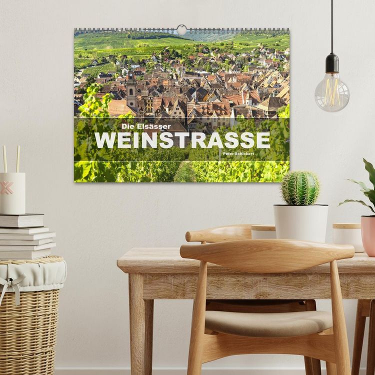 Produktbild: Die Els&auml;sser Weinstra&szlig;e (Wandkalender 2026 DIN A3 quer), CALVENDO Monatskalender