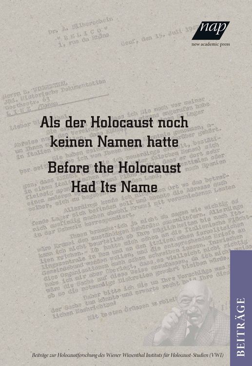 Produktbild: Als der Holocaust noch keinen Namen hatte / Before the Holocaust had its Name