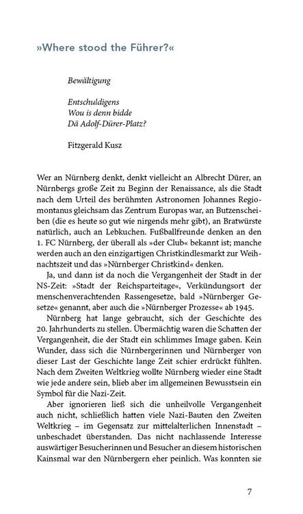 Produktbild: N&uuml;rnberg und die Spuren des Nationalsozialismus