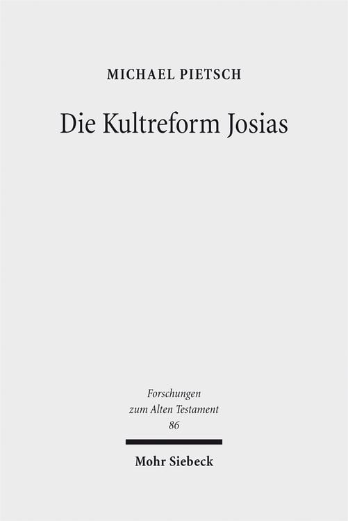 Produktbild: Die Kultreform Josias