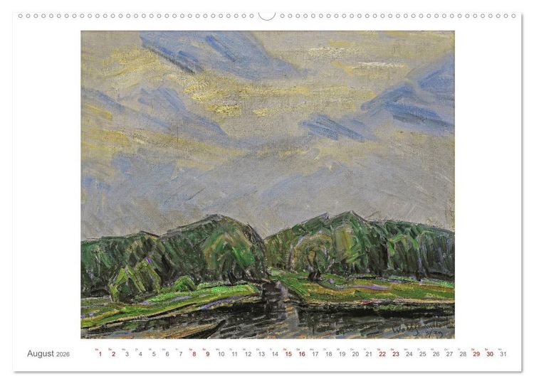 Produktbild: Landschaft im Licht. Daniel Wohlgemuth 1876-1967 (Wandkalender 2026 DIN A2 quer), CALVENDO Monatskalender