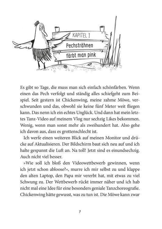 Produktbild: Pechstr&auml;hnen f&auml;rbt man pink