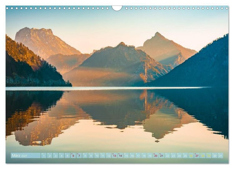 Produktbild: Alpenseen - Berge im Spiegel (Wandkalender 2027 DIN A3 quer), CALVENDO Monatskalender